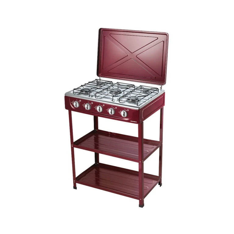Nasco 5 Burner Gas Stove with Shelve Stands